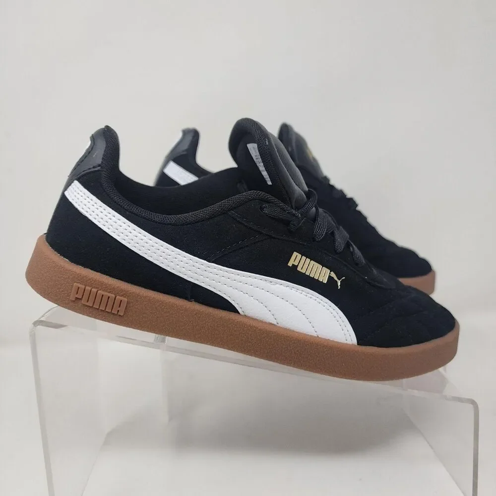 Puma Shoes Womens Size 6.5 Black Suede Gum Sole Low Top Sneakers 407836-04